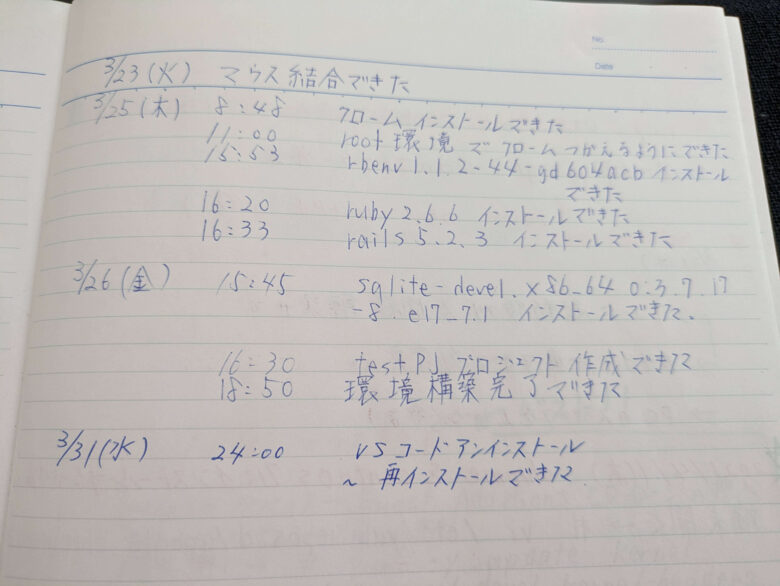 Environment construction notes